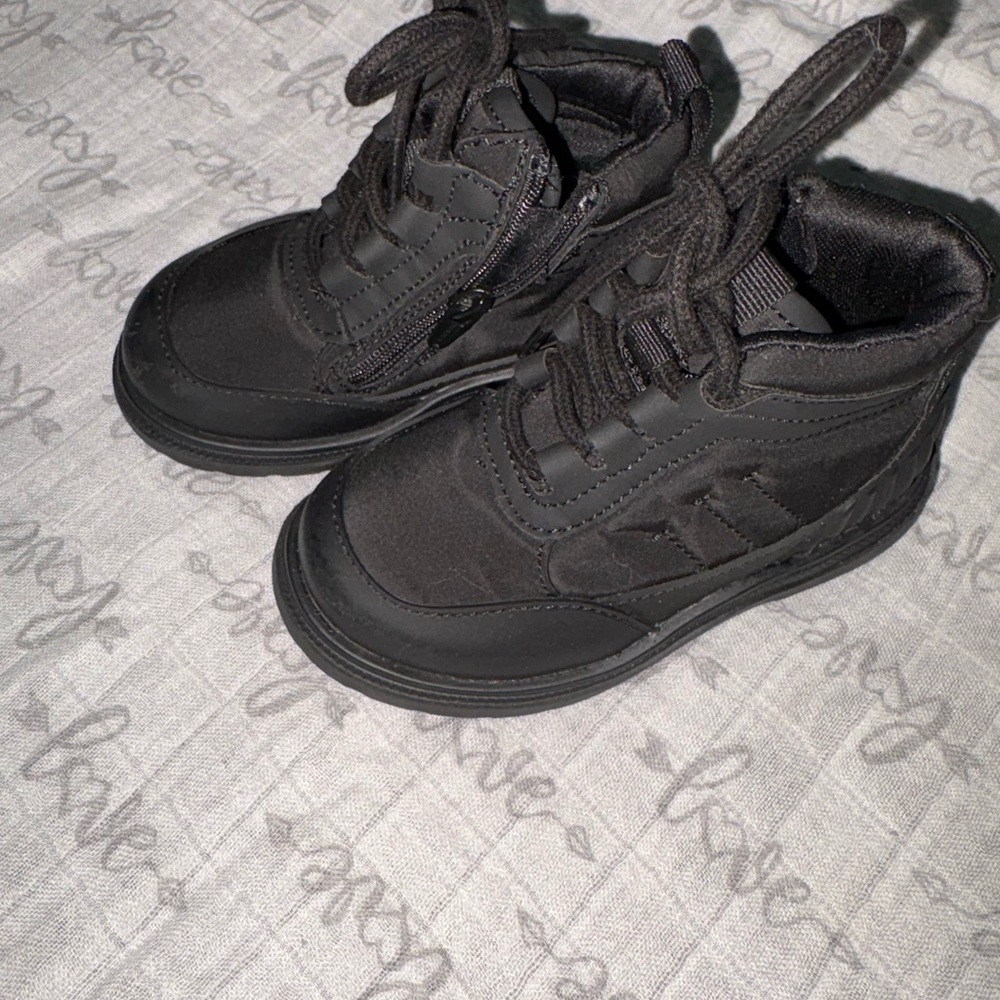 Zara Kids Black High-Top Boots